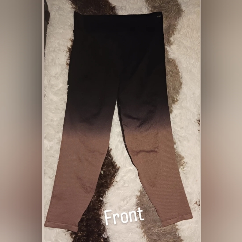 PINK Active, XL, Ribbed ombre leggings.